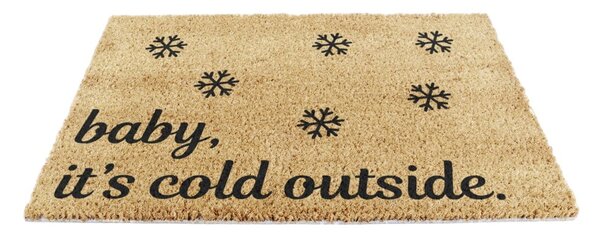 Predpražnik z božičnim motivom iz kokosovih vlaken 40x60 cm Baby It's Cold Outside – Artsy Doormats