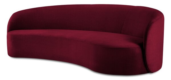 Bordo žametna asimetrična zofa Mazzini Sofas Debbie, desna