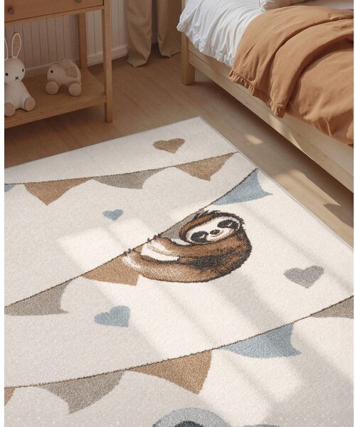 Kremno bela otroška preproga 160x230 cm Walk like an Elephant Rainbow Party – Villeroy&Boch