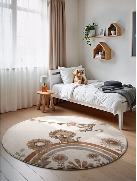 Kremno bela otroška preproga ø160 cm Roar like a Lion – Villeroy&Boch