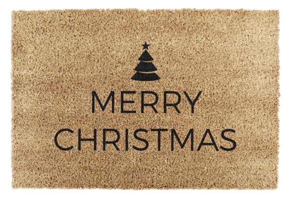 Predpražnik z božičnim motivom iz kokosovih vlaken 40x60 cm Merry Christmas – Artsy Doormats