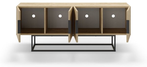 TV omarica v hrastovem dekorju 140x55 cm Titan – Marckeric