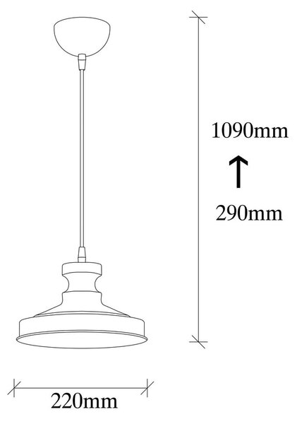 Viseča svetilka v zlati barvi s kovinskim senčilom ø 22 cm Berceste – Opviq lights