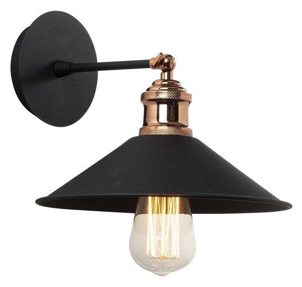 Črna stenska svetilka ø 24 cm Berceste – Opviq lights