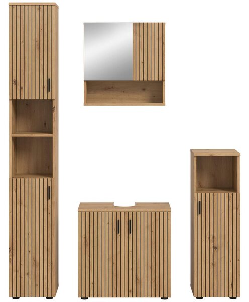 MID.YOU Kopalnica Mone, Barva Hrasta, 4-Delna