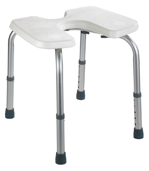 Bel stolček za prho Wenko Hygienic Stool White, 53 x 46 cm