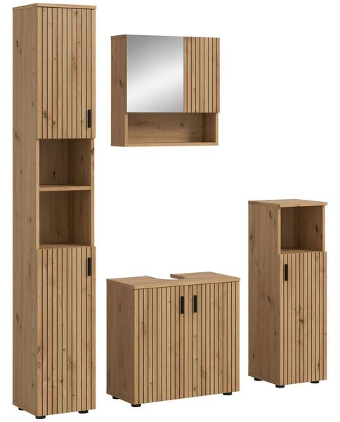 MID.YOU Kopalnica Mone, Barva Hrasta, 4-Delna