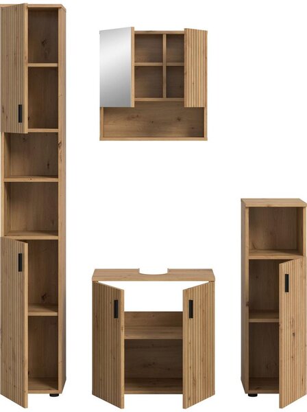 MID.YOU Kopalnica Mone, Barva Hrasta, 4-Delna