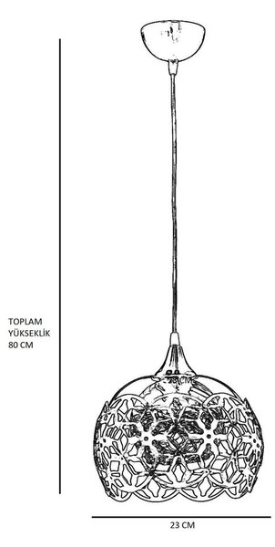 Viseča svetilka v bronasti barvi ø 26 cm Nevra – Opviq lights