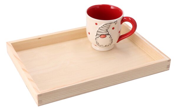 ATMOWOOD Lesen servirni pladenj 35 x 25 cm
