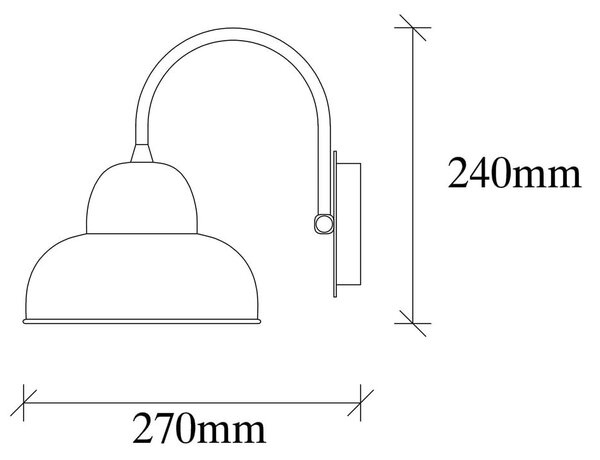 Črna stenska svetilka Berceste – Opviq lights