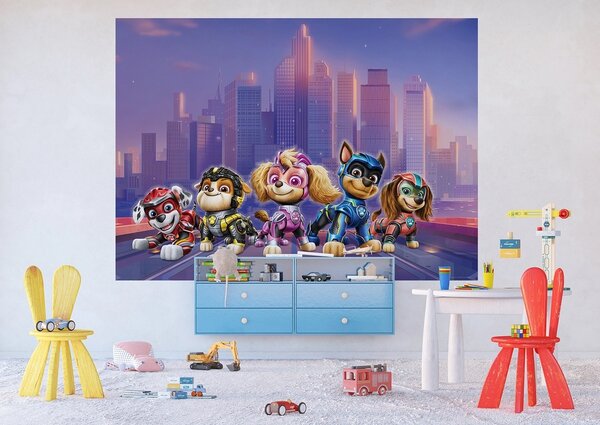 Otroška foto ozadje Paw Patrol Movie 251 x 182 cm, 4 deli