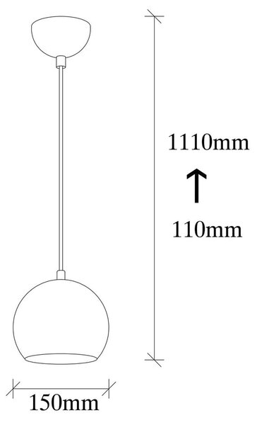 Viseča svetilka v zlati barvi s kovinskim senčilom ø 30 cm Berceste – Opviq lights