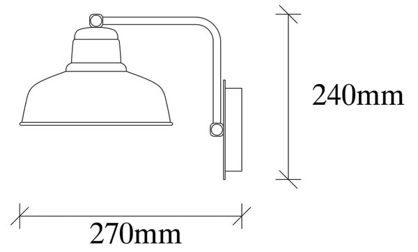 Črna stenska svetilka Berceste – Opviq lights