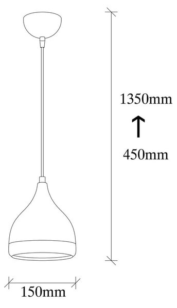 Črna/v zlati barvi viseča svetilka ø 14 cm Yildo – Opviq lights