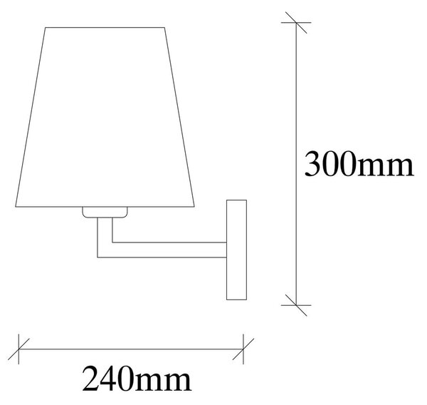 Bež/v zlati barvi stenska svetilka ø 18 cm Profil – Opviq lights