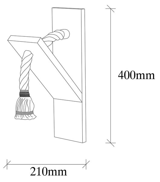 Stenska svetilka v naravni barvi Erebos – Opviq lights