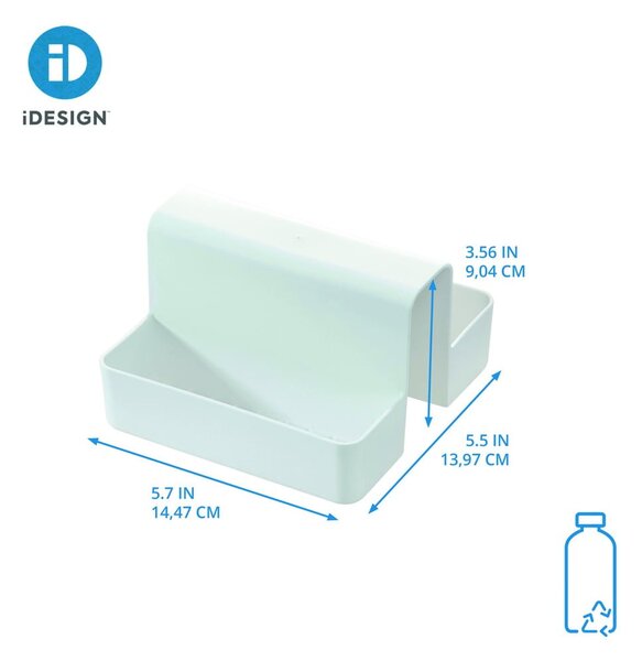 Držalo za gobico iz reciklirane plastike z namestitvijo brez vrtanja Eco System – iDesign