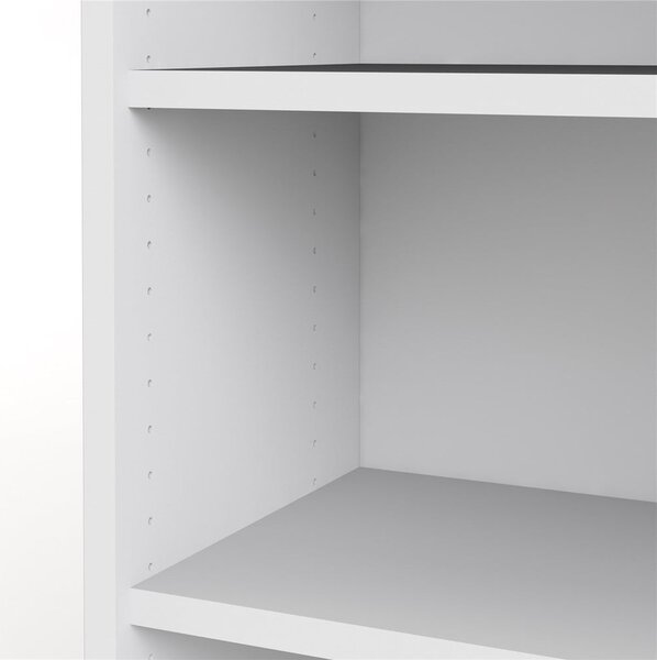 Bela modularna knjižna polica 89x222 cm Prima – Tvilum