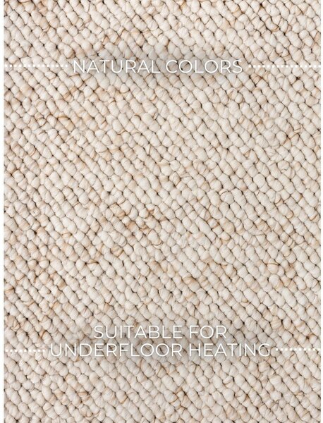 Kremno bela pralna preproga 80x150 cm Rocco Cream – Elle Decoration