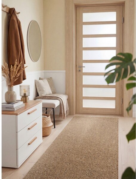 Svetlo rjav pralen tekač 80x240 cm Rocco Caramel – Elle Decoration