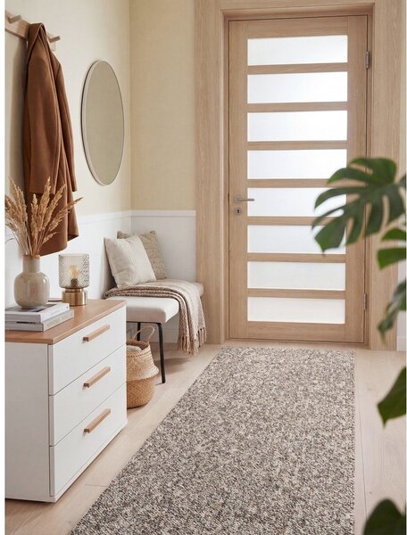 Siv pralen tekač 80x240 cm Rocco Taupe – Elle Decoration