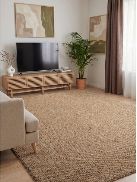 Svetlo rjava pralna preproga 80x150 cm Rocco Caramel – Elle Decoration