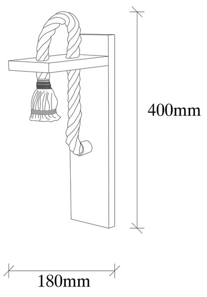 Stenska svetilka v naravni barvi Erebos – Opviq lights