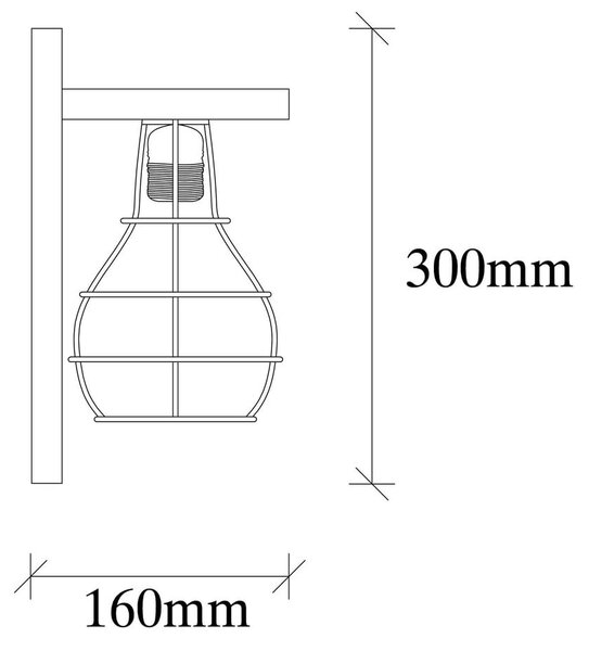 Stenska svetilka v naravni barvi Erebos – Opviq lights