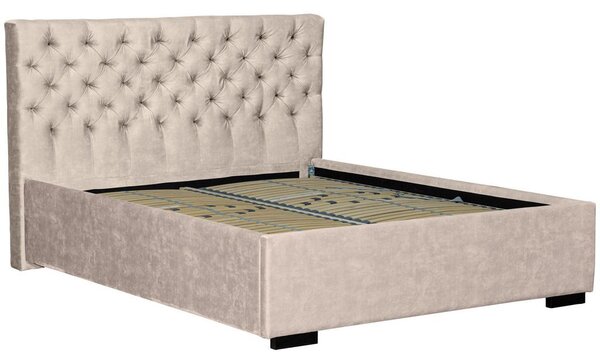 Modern Living Oblazinjena Postelja Miami Storage, 180x200, Krem