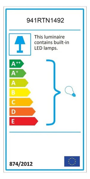 LED stenska svetilka v zlati barvi Flüt – Opviq lights