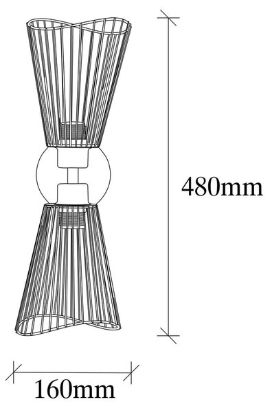 Stenska svetilka v bronasti barvi Zeyno – Opviq lights