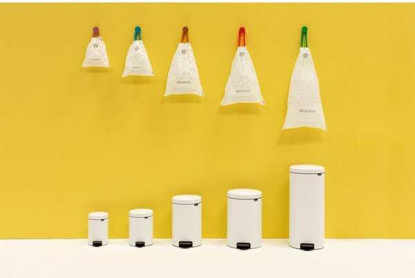 Bel jeklen koš za smeti s pedalom 30 l NewIcon – Brabantia