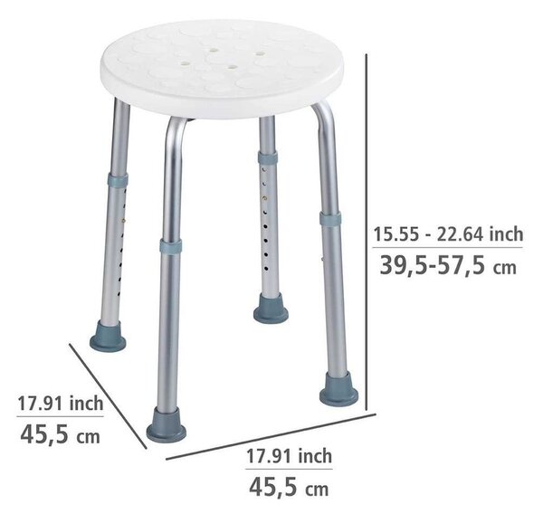 Stolček za prho Wenko Bath/Shower Stool , 45 x 45 cm