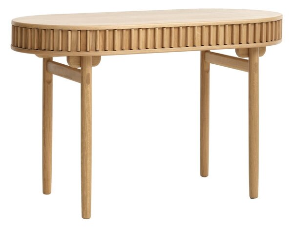 Pisalna miza v hrastovem dekorju 60x120 cm Carno – Unique Furniture