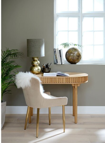 Pisalna miza v hrastovem dekorju 60x120 cm Carno – Unique Furniture