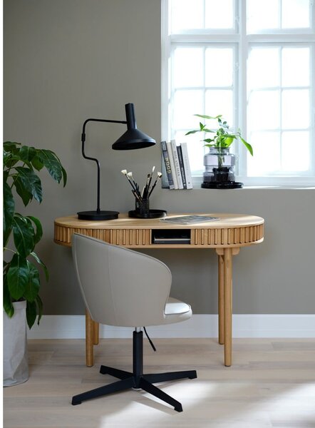 Pisalna miza v hrastovem dekorju 60x120 cm Carno – Unique Furniture