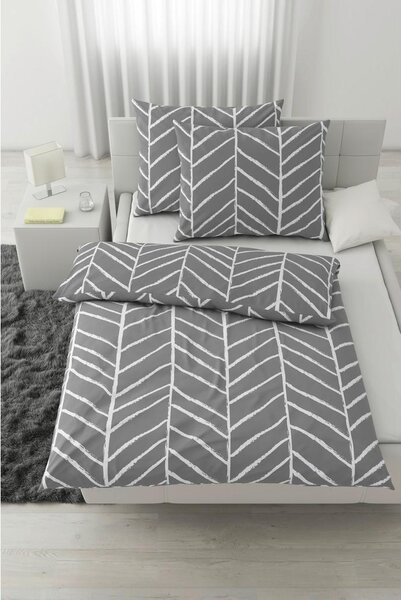Modern Living Posteljnina Marble, Siva, 2x60/80, 200/200