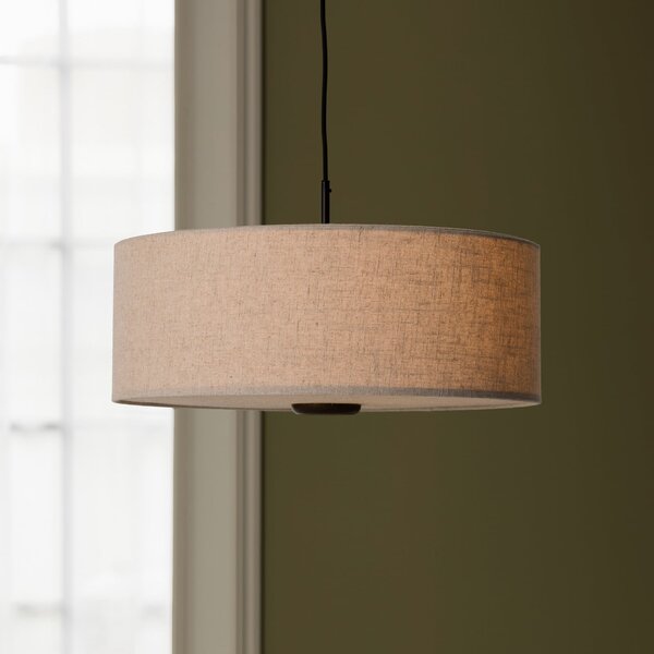 Globen Lighting viseča svetilka Bosco 55, bež, Ø 55 cm, tkanina, zatemnjen, Bež, Dnevna soba / jedilnica, Tkanine / tekstil, Skandinavski