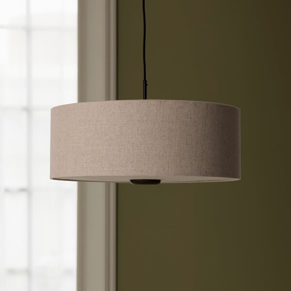 Globen Lighting viseča svetilka Bosco 55, bež, Ø 55 cm, tkanina, zatemnjen, Bež, Dnevna soba / jedilnica, Tkanine / tekstil, Skandinavski
