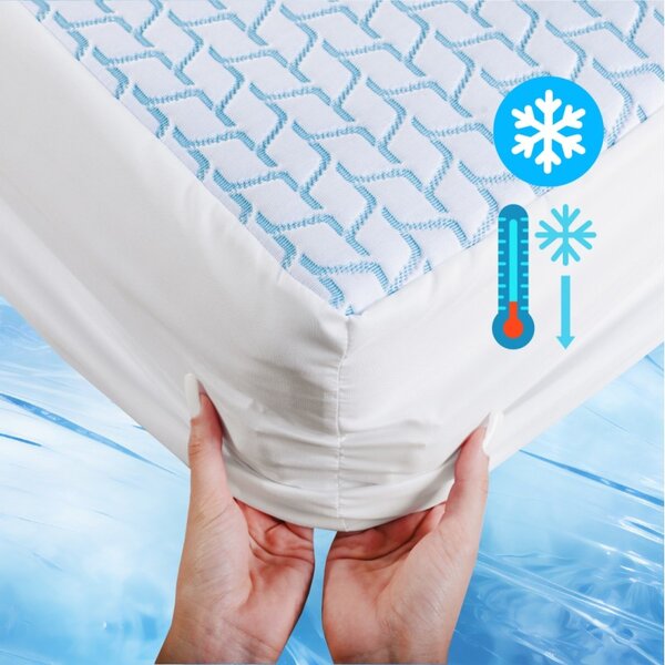Hladilna rjuha IceFresh Comfort z elastičnim trakom po obodu EMI, Ponjava 90x200