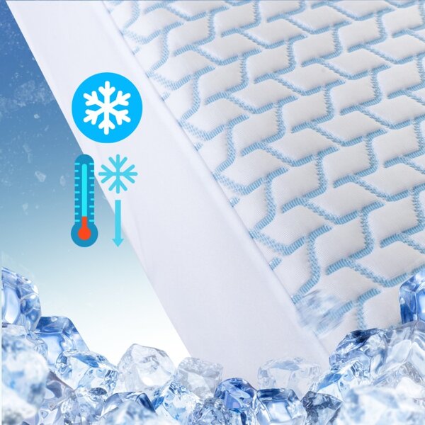 Hladilna rjuha IceFresh Comfort z elastičnim trakom po obodu EMI, Ponjava 90x200