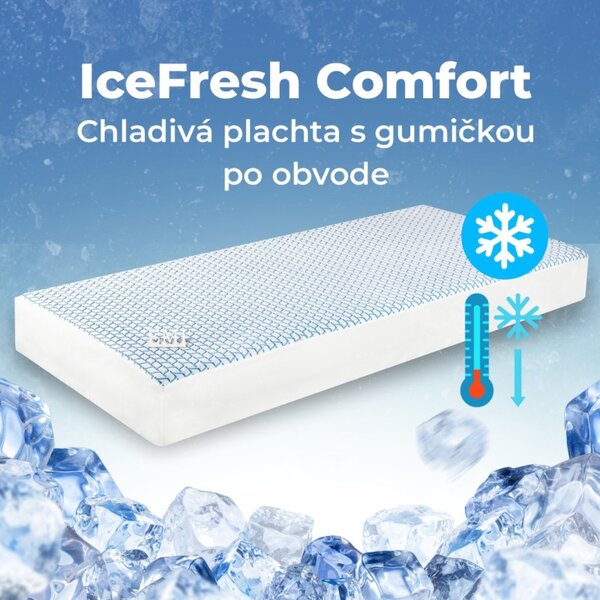 Hladilna rjuha IceFresh Comfort z elastičnim trakom po obodu EMI, Ponjava 90x200