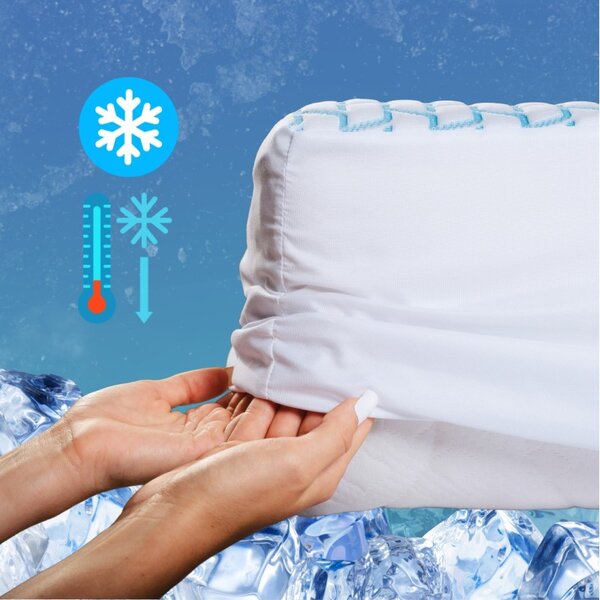 Hladilna rjuha IceFresh Comfort z elastičnim trakom po obodu EMI, Ponjava 90x200