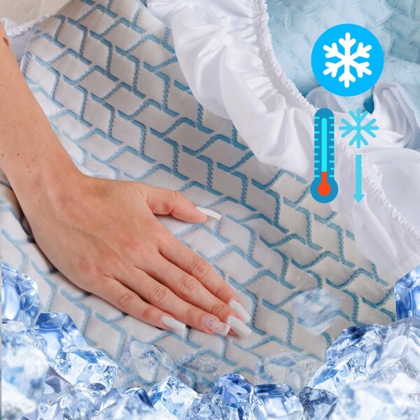 Hladilna rjuha IceFresh Comfort z elastičnim trakom po obodu EMI, Ponjava 90x200