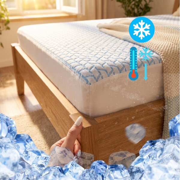 Hladilna rjuha IceFresh Comfort z elastičnim trakom po obodu EMI, Ponjava 90x200