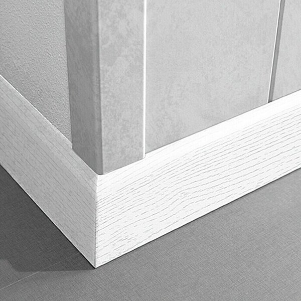 LOGOCLIC Zaključna letev K 58 Edelweiß Pore (260 cm x 10 mm x 58 mm, MDF)