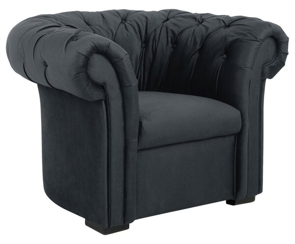 CHESTERFIELD FOTELJ, antracit tekstil