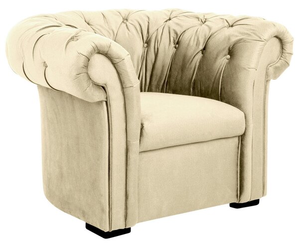 CHESTERFIELD FOTELJ, bež tekstil