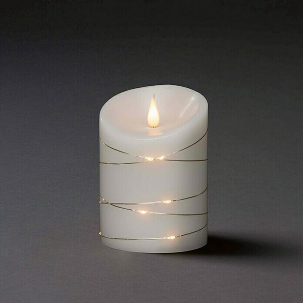Konstsmide LED božične sveče (Ø x V: 10 x 14 cm, Barva svetlobe: Toplo bela, 15 kos)